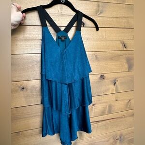 Forever 21 Blue Halter Top (Size Small / Petite)